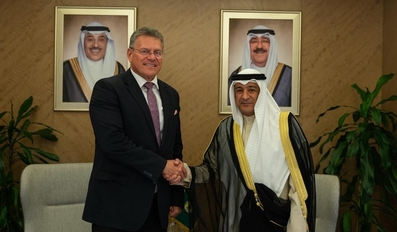 GCC Secretary General EU Commissioner Discuss Enhancing Economic and Trade Relations